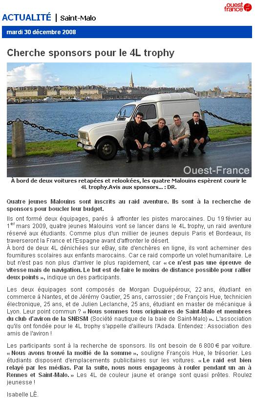 Article ouest-france